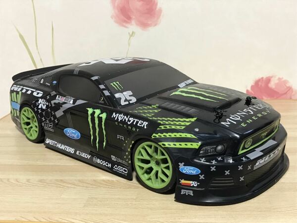 送料無料　1/10 hpi racing フォード マスタング モンスターエネルギー ドリフト ラジコン車体 FORD MUSTANG MONSTER ENERGY DRIFT 当時物