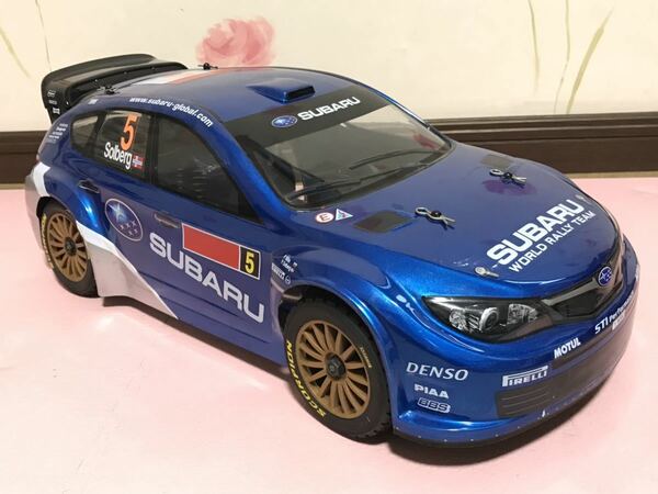 送料無料　1/9 未走行 京商 スバル インプレッサ ラリーカー エンジンカー ラジコン車体 DRX KYOSHO SUBARU IMPREZZA RALLY CAR 当時物