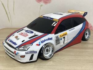 1/10 タミヤ フォード フォーカス RS WRC ラリーカー ラジコンボディ TAMIYA FORD FOCUS RALLY CAR 当時物