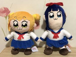 ポプテピピック　BIGぬいぐるみ　ポプ子 ピピ美　セット　まとめて　エスケイジャパン　アミューズメント専用景品　キャラクターグッズ