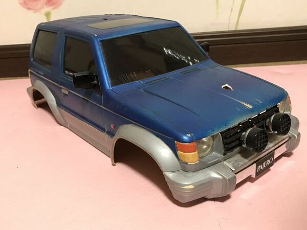 送料無料　当時物 1/10 タミヤ 三菱 パジェロ 日本製 ラジコンボディ TAMIYA MITSUBISHI PAJERO JAPAN オフロードカー クロカン CC-01