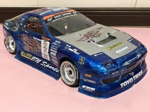 送料無料　1/10 ヨコモ　マツダ RX-7 FC3S チームサムライ ラップ塗装 ドリフト ラジコンボディ　YOKOMO MAZDA DRIFT TEAM SAMURAI PROJECT