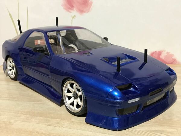 送料無料　1/10 ヨコモ　マツダ RX-7 FC3S ブルー ドリフト ラジコンボディ　YOKOMO MAZDA DRIFT