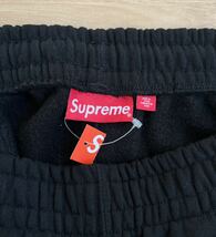 新品！ SUPREME Satin Applique Sweatpant Black L Large / 2023 23 FW AW / シュプリーム サテン アップリケ スェットパンツ_画像9