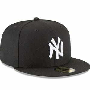 ニューエラ キャップ 帽子 59FIFTY 5950シリーズ フラットバイザー ヤンキース ブラック×ホワイト 7-1/8(56.8cm) MLB NEWERA 59FIFTY 新品の画像4