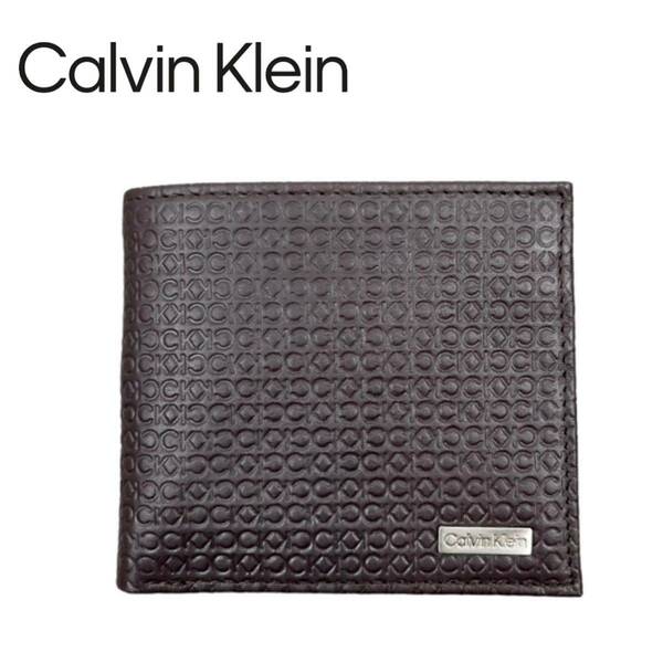 カルバンクラインCalvin Klein 財布 二つ折り財布 小銭入れ 箱付きCK ウォレット 箱付き　新品