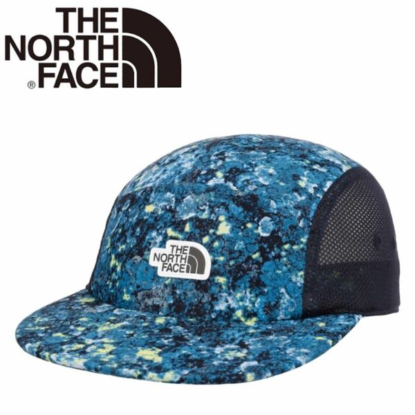 ノースフェイス キャップ 帽子 NF0A5FXJ メッシュキャップ キャンプキャップ 迷彩ブルー 540 THE NORTH FACE CLASS V CAMP HAT 新品