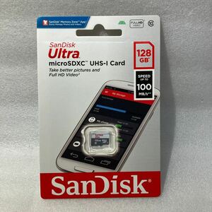 【未開封新品】 MicroSDカード マイクロSD MicroSDXC 128GB 100MB/s SanDisk サンディスク UHS-I U1 Class10