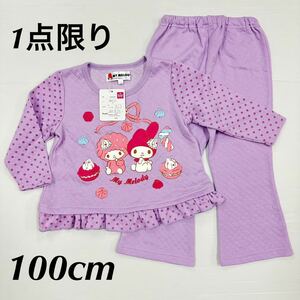  новый товар 16204 100cm My Melody девушки женщина стеганый круглый вырез пижама лиловый ребенок одежда для дома .. Sanrio 
