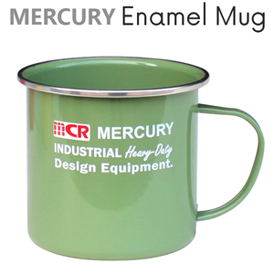 マーキュリー エナメルマグ 500ml (グリーン) mercury 大きい カップ アウトドア キャンプ 金属 西海岸風 インテリア アメリカン雑貨