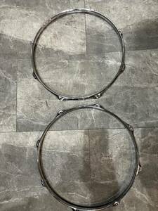 CANOPUS 14インチスネア用Power Hoop 2.3mm 8テンション 上下セット