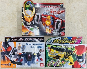 美品 バンダイ 仮面ライダー 変身ベルト 変身銃 3点　DXゲネシスドライバー DXフォーゼドライバー ガブリボルバー