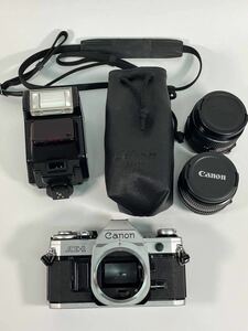 Canon キャノンAE-1 フィルムカメラ 4103031 レンズ CANON LENS FD 50mm 1:1.4 6911042 CANON LENS FD 28mm 1:2.8 240467
