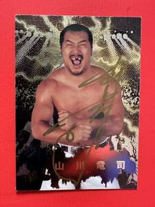 山川竜司　直筆サインカード　大日本プロレス