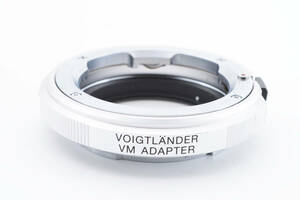 ★美品★ Voigtlander フォクトレンダー VM E-mount Adapter マウントアダプター SONY/ ソニー Eマウント シルバー #1112