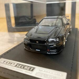 イグニッションモデル 1/43 TOP SECRET BNR34 Black 【IG1479】 スカイライン GT-R トップシークレット日産 