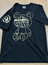 美品　美品 リバティーウォーク　KUMA ゴールドプリント半袖Tシャツ　サイズL 黒_画像10