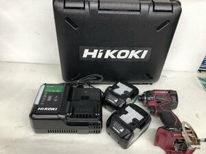 ⑥ 中古品 電動工具 HiKOKI ハイコーキ マルチボルト 36V コードレスインパクトドライバ WH36DC バッテリー付 ITJE7IS8HE38