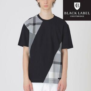 【新品タグ付き】ブラックレーベルクレストブリッジ パッチワークTシャツ M 09