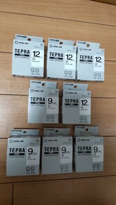 新品 KING JIM TEPRA PRO テープカートリッジ 8個セット キングジム テプラ 白 
