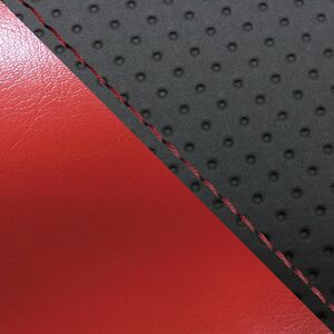 グロンドマン GH5574HC84S40 国産シートカバー 張替タイプ エンボス黒・赤(ツートン)/赤ステッチ CBR1000RR シングル(フロント側)