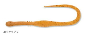 エコギア 熟成タイラバアクア クワセ カーリースリム J01 オキアミ 75mm 増量 鯛 12個入 仕掛け 疑似餌 ルアー ワーム アジング 釣り つり