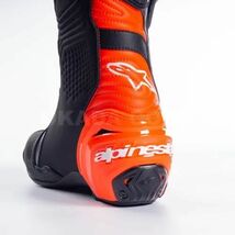 アルパインスターズ SUPERTECH R BOOT レーシング ブーツ ブラック/ホワイト 41/26cm 靴 メッシュ レース アルパイン_画像5