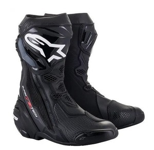 アルパインスターズ SUPERTECH R ブーツ ブラック EU39/25cm バイク ツーリング 靴 くつ レース