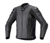 アルパインスターズ MISSILE v2 LEATHER JACKET レザージャケット ブラック/ブラック 48 バイク ツーリング 革 プロテクター_画像1