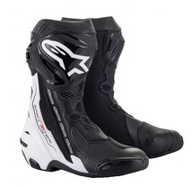 アルパインスターズ SUPERTECH R ブーツ ブラック/ホワイト EU45/29.5cm バイク ツーリング 靴 くつ レース_画像1