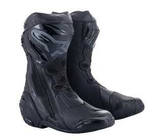 アルパインスターズ SUPERTECH R ブーツ ブラック/ブラック EU41/26cm バイク ツーリング 靴 くつ レース