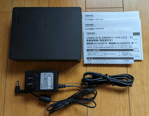【着払い】中古 TOSHIBA USB3.0 外付けHDD 1.0TB CANVIO DESK HD-ED10TK