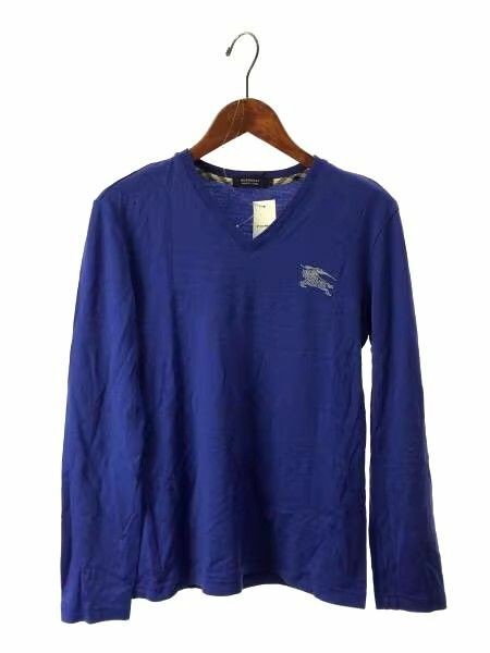 BURBERRY BLACK LABEL セーター薄手 ウール ブルー　長袖セーター　ウールセーター