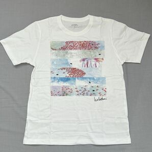 グラニフ　スイミー Tシャツ 半袖Tシャツ ホワイト プリント　レオレオニ