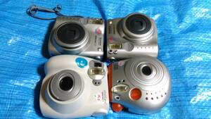 フジフィルム FUJIFILM インスタントカメラ チェキ instax mini ４点まとめ売り ◆ mini10×2個 mini20×1個 mini7×1個 