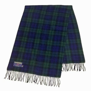 送料230円～■ツイードミル／TWEEDMILL ■BRITISH MADE チェック柄 大判ストール／ショール／ブランケット