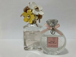 【H46797】ジルスチュアート オード ホワイトフローラル 50ml☆マーク ジェイコブス デイジー 75ml☆中古2本セット