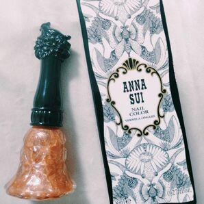 ANNA SUI NAIL COLOR 606　アナスイ　ネイル　ラメ　オレンジ　ゴールド　マニキュア　コスメ