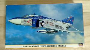[m12880y z] ハセガワ F-4S PHANTOM II　VMFA-321 HELLS ANGELS　プラモデル