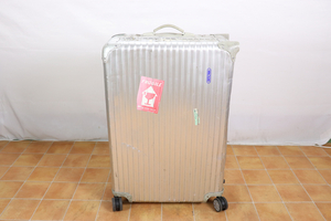 RIMOWA リモア スーツケース 大型 旅行 旅 キャリーケース 荷物 シルバー色 鍵付き コレクション 025JSMJH64