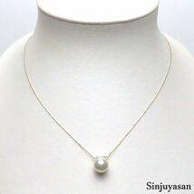 真珠屋さん 特選【ホワイトピンク】秀品 9.1mm アコヤ真珠 D0.04ct K18ネックレス 伊勢志摩産パール 18金 新品_画像3