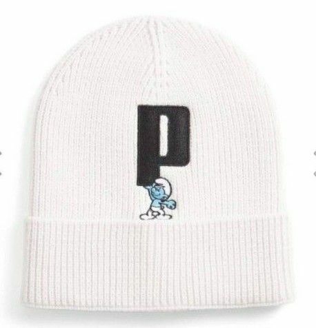【新品】プーマ　ユニセックス PUMA x スマーフ ビーニー　ニット帽　PUMAビーニー　スマーフニット帽