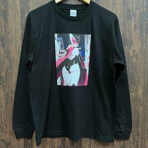 ヤッターマン・SEXYドロンジョ・同人アニメ・ロングTシャツ・黒・M・L・XL