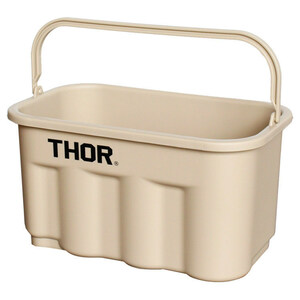 バケツ THOR ソー クアドレイトバケツ 9.5L コヨーテ 高さ20.6×幅35.9×奥行き20.6cm ポリプロピレン TR