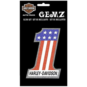 ステッカー ハーレーダビッドソン GEMZ デカール CG43001 Harley-Davidson グリッター シール デカール