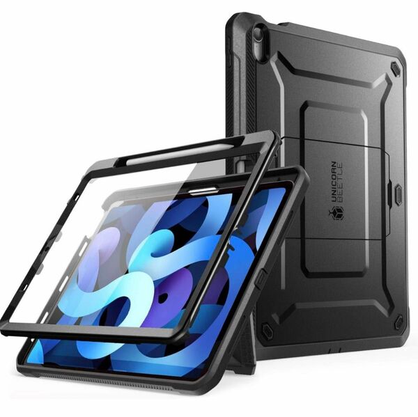 SUPCASE iPad Air5 ケース 10.9インチ 2022 液晶フィルム付属 耐衝撃 UBproシリーズ ブラック