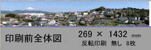 ［ＨＯ背景素材0.5mm厚ボール紙貼 ］富士の見える丘陵住宅地　8枚組_画像4