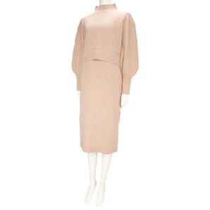 マタニティ 産前産後 ワンピース 長袖