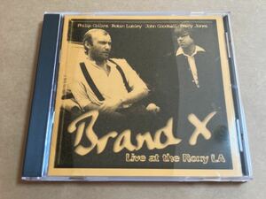 CD BRAND X / LIVE AT THE ROXY L.A. ZCDBX010 ブランドX