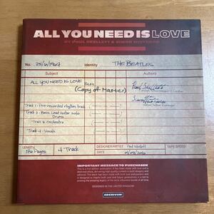 洋書 PAUL SKELLETT & SIMON WEITZMAN / ALL YOU NEED IS LOVE : THE BEATLES スリーブケーススレ、へこみ、傷みあり